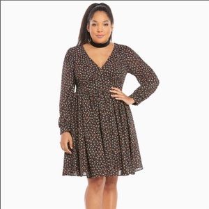 Torrid Georgette Floral Dress